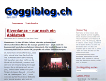 Tablet Screenshot of goggiblog.ch